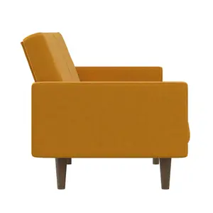 Paxson Clic Clac Sofa Bed in Mustard Fabric