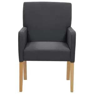 Beliani Retro Dining Chair ROCKEFELLER Grey