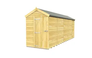 5 x 19 Feet Apex Shed - Single Door Without Windows - Wood - L560 x W147 x H217 cm