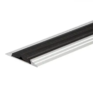 Anodised aluminium anti non slip door floor bar edge trim threshold profile 930mm x 50mm a10 silver