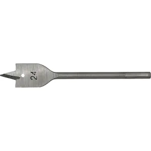 High Performance 24mm x 152mm Hardened Wood Drill Bit with Hex Shank for Precision Woodworking