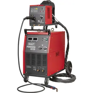 High-Performance 350A Mig Welder with Non-Live Euro Torch - Portable Wire Drive for Professionals