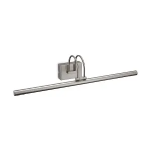 Luminosa Lisa LED  Picture Wall Light Brushed Steel