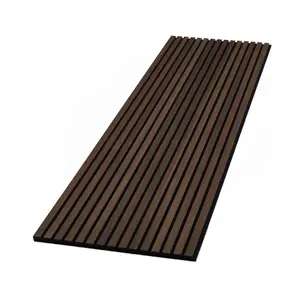 Acupanel Contemporary Smoked Oak Acoustic Wood Slat Wall Panel 240cm x 60cm