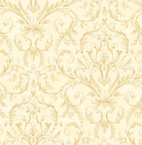 SK Filson Soft Gold Damask Wallpaper