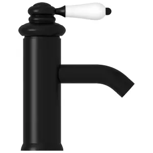 Bathroom Basin Faucet Black 130x180 mm