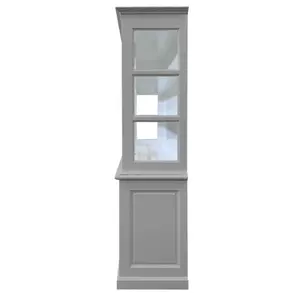 Jacksonport Display Cabinet Light Grey/White