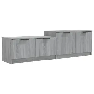 Berkfield TV Cabinet Grey Sonoma 158.5x36x45 cm Engineered Wood