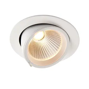 Luminosa Axial CCT 30W Round 30W Recessed Downlight Matt White Paint