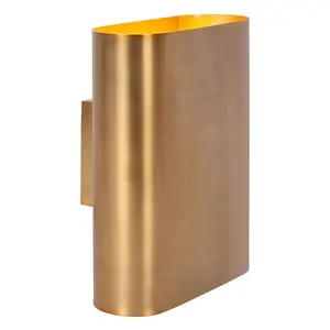 Lucide OVALIS - Wall light - 2xE14 - Matt Gold / Brass