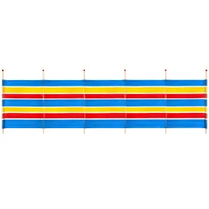 Yello 6 Pole Windbreak, Beach Shelter, 1.2 M