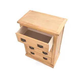 Lucca 4 Drawer Chest of Drawers Bras Drop Handle