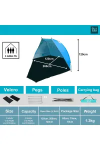 OLPRO Outdoor Leisure Products Beach Tent Blue