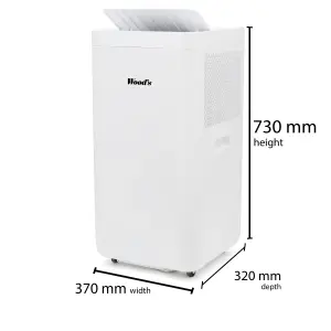 Wood's Como 12000BTU Freestanding Smart Air conditioner