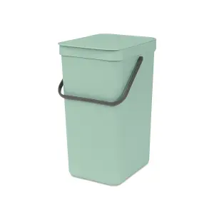 Brabantia Sort & Go Standard Jade green Plastic Bin - 16L Freestanding