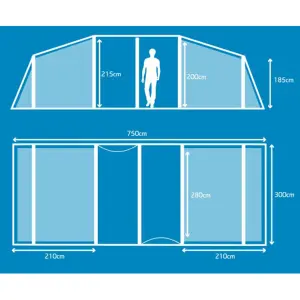 Berghaus Air 8 Nightfall Bedroom - Compatible with Berghaus Air 8 and 8.1 Tents