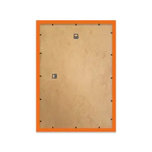 A2 Orange Picture Frame With Mount for A3 (29.7 x 42cm - 11.7 x 16.5in) Poster, Photo, Artwork, or Print.