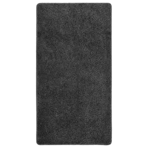 Berkfield Shaggy Rug Dark Grey 80x150 cm Anti Slip