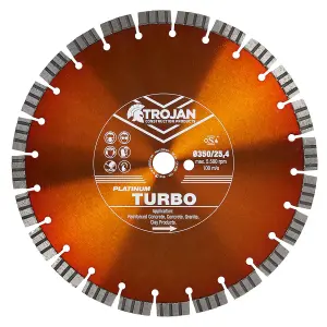 Trojan Platinum Hard Diamond Blade 350mm/14' x 25.4