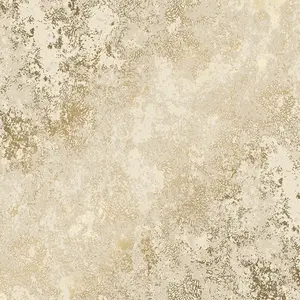 Turin Industrial Wallpaper In Cream And Gold