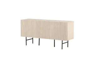 Björkön Low Cabinet Storage TV Stand , Whitewash