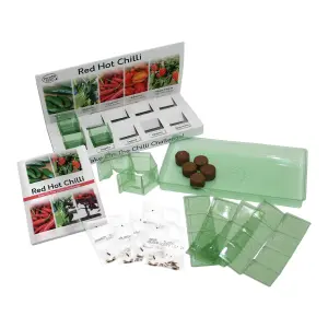 Pronto Seed Grow Your Own Chilli Plants Kit - 5 Chilli Seed Varieties - Gardening Gifts for Men and Women