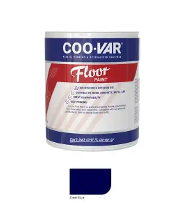 CooVar Floor Paint - Steel Blue - 5 Litre