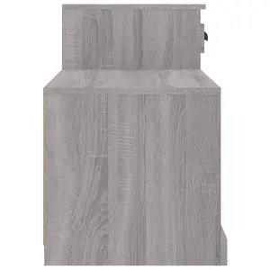 Berkfield Shoe Cabinet Grey Sonoma 100x42x60 cm Engineered Wood