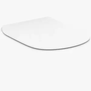 Ideal Standard Tesi White D-shaped Slim Soft close Toilet seat