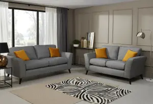 Modern Home Caxton 3+2 Seater Sofa Set Charcoal