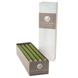 Northern Lights 12" Taper Candle Pack of 12 - Eucalyptus