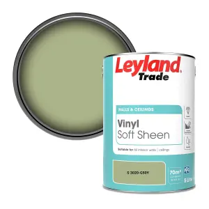 Leyland Trade Vinyl Soft Sheen Walls & Ceilings Emulsion Paint (S 3020-G50Y) - 5L