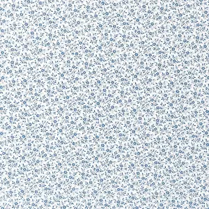 Fablon Sticky Back Self Adhesive Vinyl Floral Blue - 45cm X 2m FAB11490