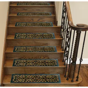 EHC Victorian Wrought Iron Effect Outdoor Or Indoor Non-Slip Panama Rubber Step Door Mat - 75 cm x 25 cm