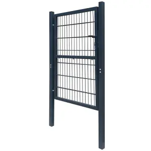 Berkfield 2D Fence Gate (Single) Anthracite Grey 106 x 230 cm