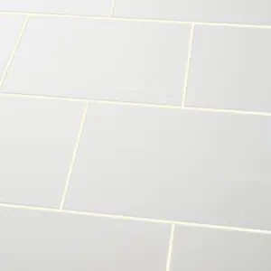 Alexandrina White Gloss Ceramic Wall Tile Sample