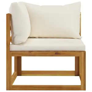 2-seater Garden Bench with Cream White Cushions (UK/IE/FI/NO only)