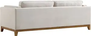 Dipley Champagne Velvet Sofa, 3-Seater - Daals - Sofas