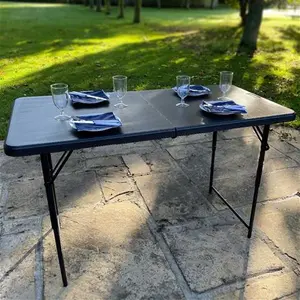 Hartleys 4ft Black Folding Table