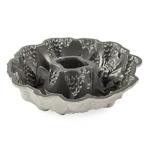 Nordic Ware Silver Holiday Wreath Bundt Pan