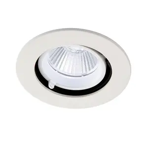 Luminosa Axial CCT 10.5W Round 10.5W Recessed Downlight Matt White Paint