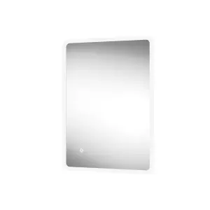 Sensio Libra Rectangular Wall-mounted Bathroom Illuminated Colour-changing mirror (H)80cm (W)60cm