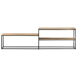 Berkfield TV Cabinet 180x30x50 cm Rough Mango Wood