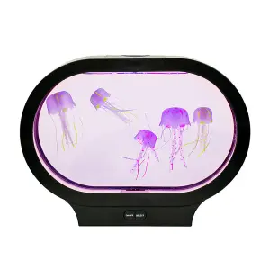 ValueLights Jellyfish Colour Changing Table Lamp LED Mood Night Light Aquarium Sensory