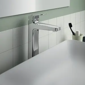 Ideal Standard Ceraplan Tall Chrome effect Square Basin Mono mixer Tap