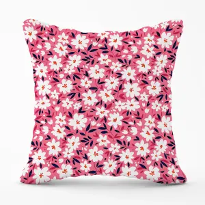 Small Cute White Flower Pattern Cushions 45cm x 45cm