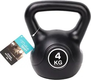 Active Sport Fitness Kettlebell - Black / 4Kg