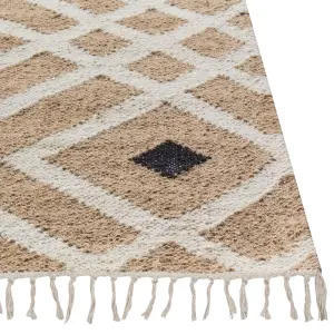 Jute Area Rug 200 x 300 cm Beige ESENCIK