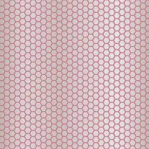 Galerie Ted Baker Fantasia Metallic Pink Geometric Hexie Wallpaper Roll