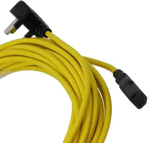 SPARES2GO Mains Power Cable for Karcher Vacuum Cleaner T7/1 T9/1 T10/1 T12/1 12M UK Plug - 12m